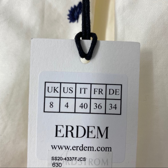 ERDEM Elena Floral Graphic Print Midi Skirt - Picture 8 of 13